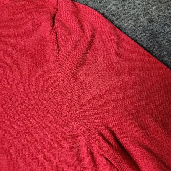 Brooks Brothers Mens Sweater Size XL 100% Supima Cotton V-Neck Red Pullover - Picture 5 of 12